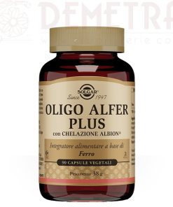 Oligo Alfer Plus 90 capsule vegetali. Ferro Bisglicinato ad elevato assorbimento Solgar