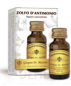Zolfo d’antimonio 10ml antica e speciale preparazione con alcol purificato metodo dr. Giorgini