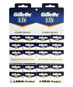 100 lamette da barba stainless steel Gillette 365