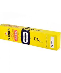 100 lamette da barba Feather New Hi-Stainless