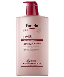 Eucerin pH5 Gel & Olio Doccia Delicato Pelle Sensibile e Secca 1000ml 1 Litro