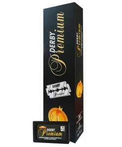 100 lamette da barba Derby Premium Black Swedish Steel