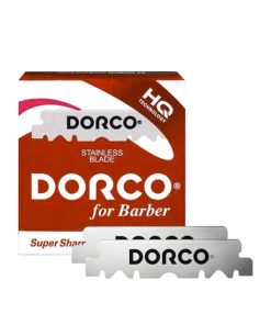 100 mezze lamette da barba Dorco Prime Red Japanese Steel