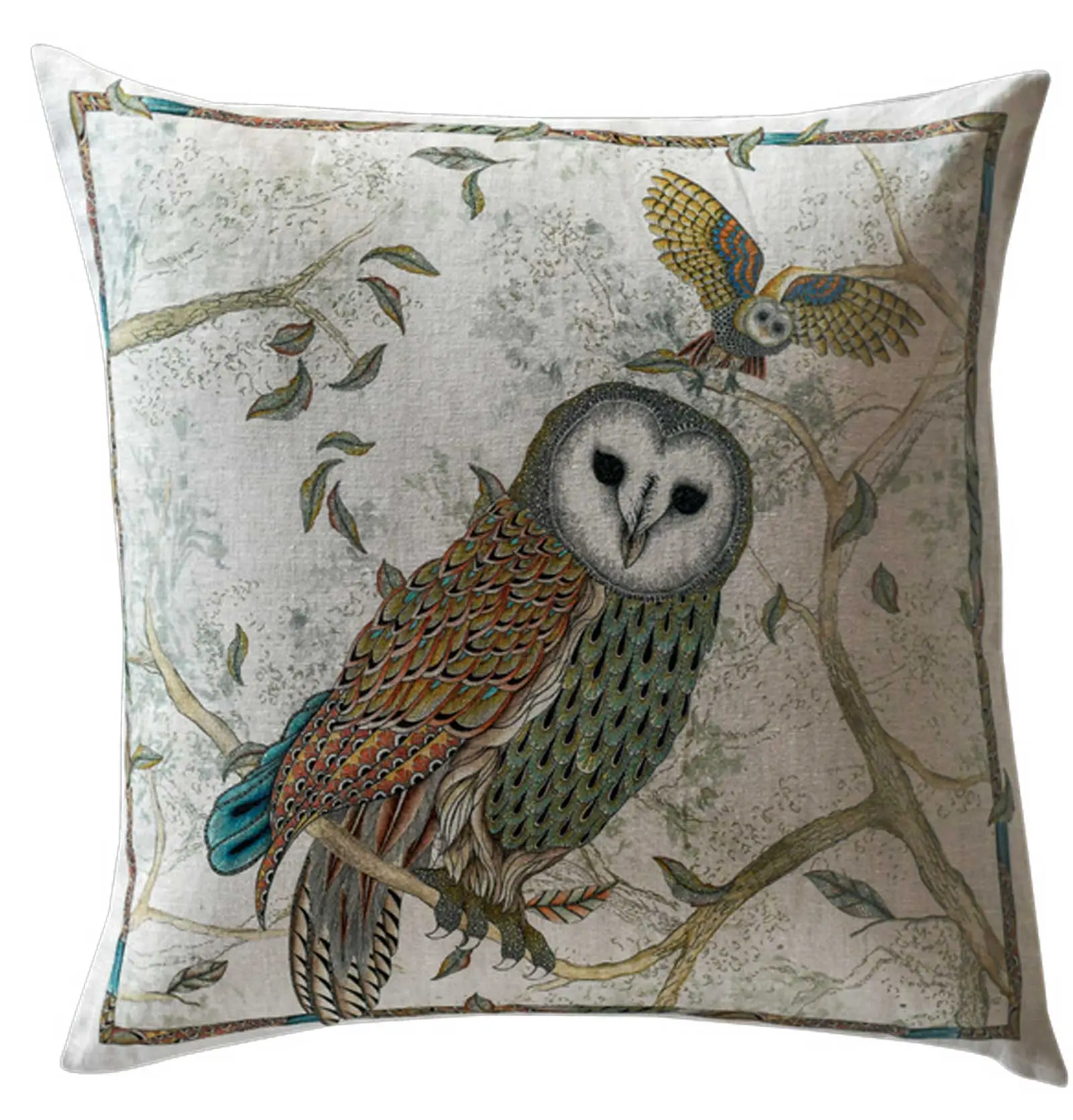 TESSITURA TOSCANA TELERIE CUSCINI DECORATIVI LINO BUBO - immagine 5