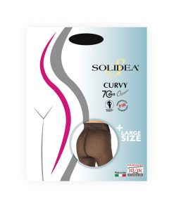 Solidea Curvy Opaque Calze Collant 70 Denari 12/15 mmHg Preventiva Tg 3ML-XL Nero