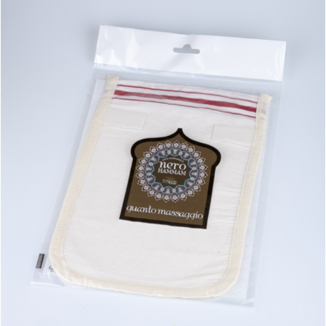 Guanto Hammam Kelebek viscosa naturale 100% Compagnia delle Erbe - immagine 2