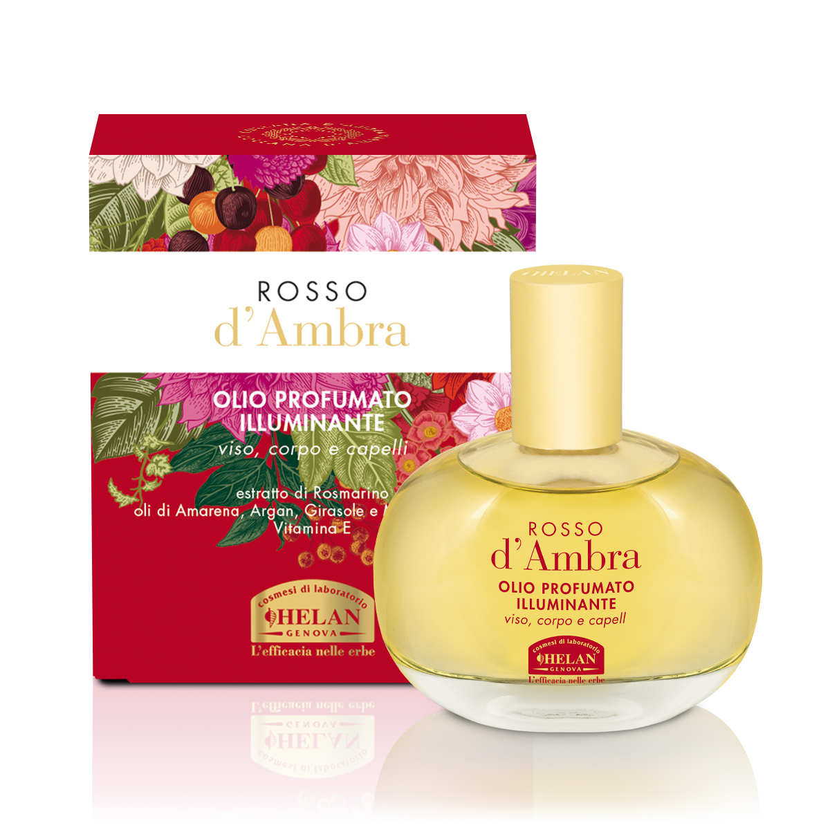 Rosso d’Ambra Olio Illuminante Profumato di Helan