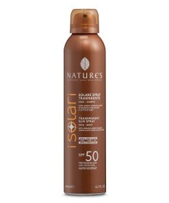 I Solari Nature’s PROMOZIONE: Spray Trasparente Viso Corpo SPF 50 + Acqua Spray 150ml