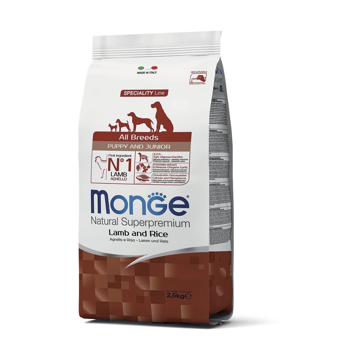 Monge All Breeds Puppy & Junior Agnello Riso - immagine 2