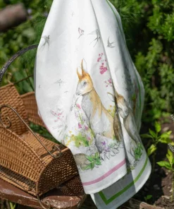 Tessitura Toscana Telerie Strofinaccio Di Pasqua In Puro Lino Stampato Remi’