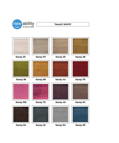 Accessorio tessuto Savoy per Poltrona relax New Ability