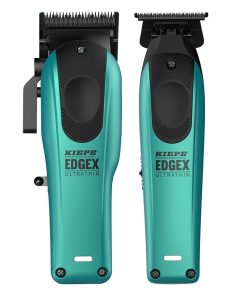 Kiepe set taglicapelli e trimmer Edgex Ultrathin azzurro